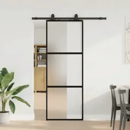 vidaxl-drzwi-przesuwne-z-zestawem-okuc-czarne-76x205cm-szklo-hartowane
