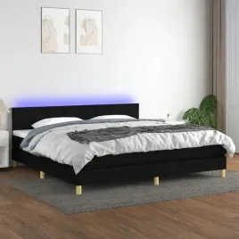 vidaxl-lozko-kontynentalne-z-materacem-czarne-200-x-200-cm-tkanina