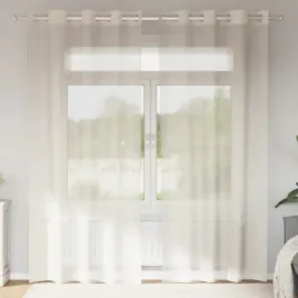 vidaxl-zaslony-woalowe-z-przelotkami-2-szt-kremowe-140x225-cm