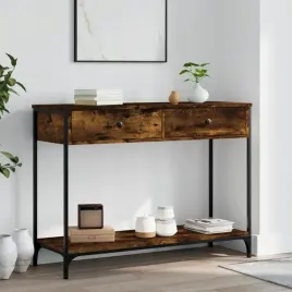 vidaxl-stolik-konsolowy-przydymiony-dab-100x345x75-cm