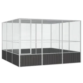 vidaxl-woliera-antracytowa-3025x3245x2115-cm-galwanizowana-stal