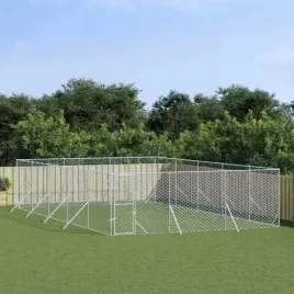 vidaxl-kojec-zewnetrzny-dla-psa-srebrny-6x10x2-m-stal-galwanizowana