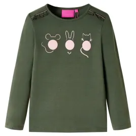 koszulka-dziecieca-z-dlugimi-rekawami-khaki-104