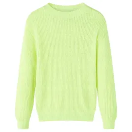 sweter-dzieciecy-z-dzianiny-zolty-neonowy-116