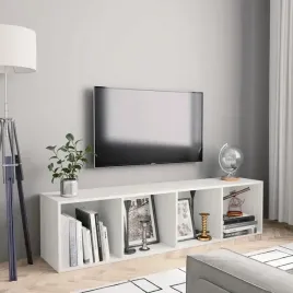 vidaxl-regal-na-ksiazki-szafka-tv-bialy-143x30x36-cm