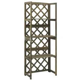 vidaxl-kratka-ogrodowa-z-polkami-szara-55x30x140-cm-drewno-jodlowe