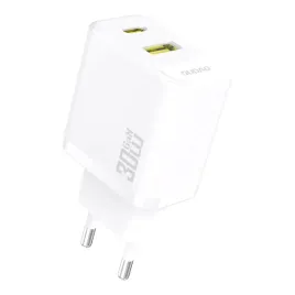 ladowarka-sieciowa-dudao-pd-30w-gan-usb-a-usb-c-biala