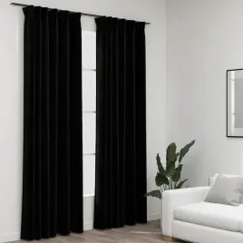 vidaxl-zaslony-stylizowane-na-lniane-2-szt-czarne-140x245-cm