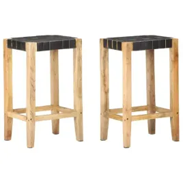 vidaxl-stolki-barowe-2-szt-czarne-skora-naturalna-75-cm