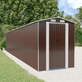 vidaxl-szopa-ogrodowa-ciemny-braz-192x938x223cm-stal-galwanizowana