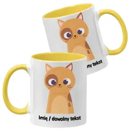 kubek-ceramiczny-330-ml-zolty-urocze-kotki-koty-wzory-twoje-imie