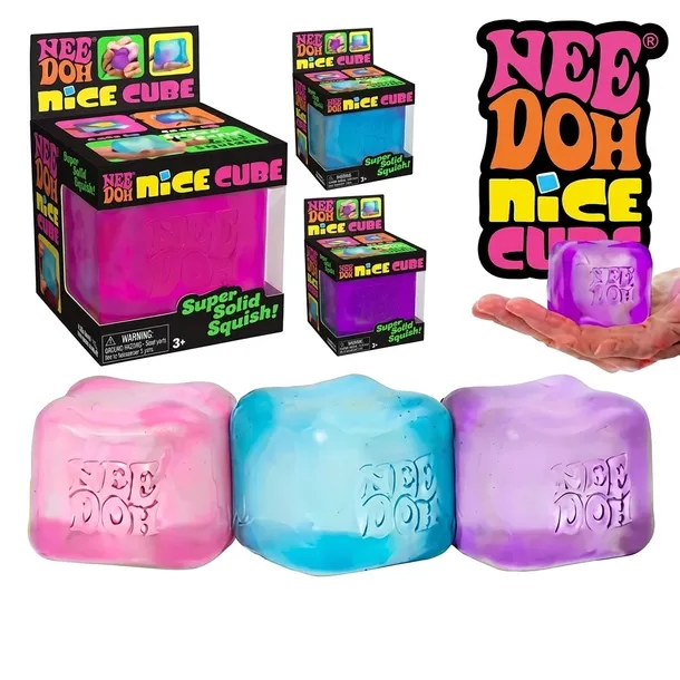Gniotek Sensoryczny Kostka Lodu NeeDoh Nice Cube  Zabawka Antystresowa