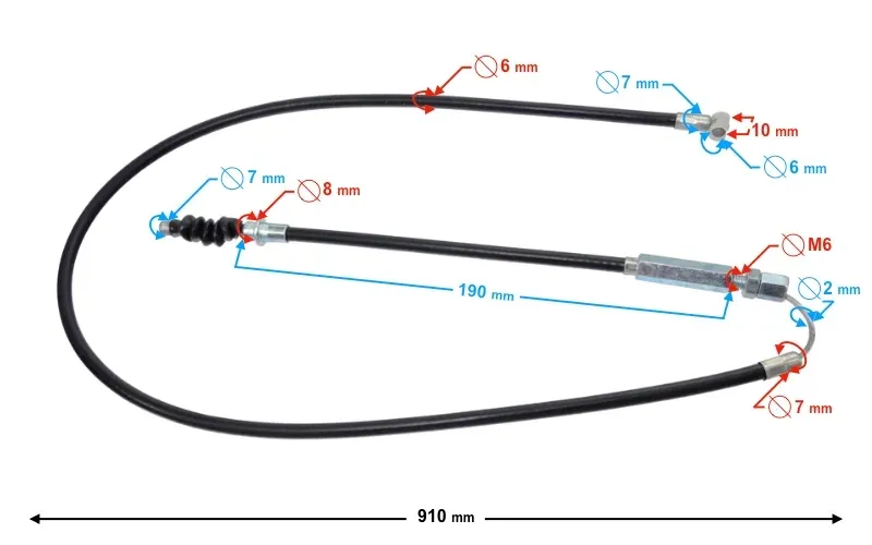 linka-sprzegla-cross-110cc-stan-nowy
