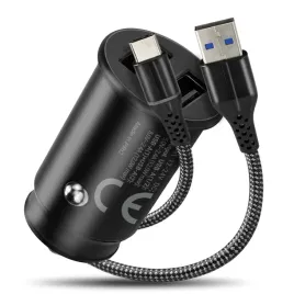 ladowarka-samochodowa-everactive-dwa-gniazda-usb-12w-kabel-usb-c-1m