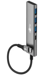 goobay-76562-huby-i-koncentratory-usb-type-c-5000-mbit-s-szary