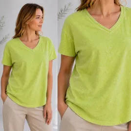 t-shirt-koszulka-damska-bawelna-efekt-sprania-dekolt-v-modny-oliwkowy-m