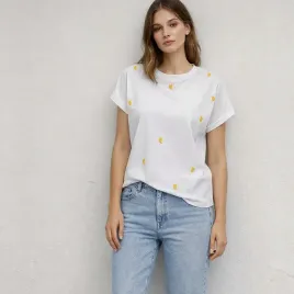 t-shirt-koszulka-bluzka-damska-bawelniana-haftowane-owoce-cytryny-bialy-l