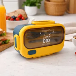 sniadaniowka-pojemnik-na-jedzenie-lunchbox-sztucce-jednokomorowy-zolty
