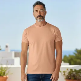 t-shirt-koszulka-bluzka-meska-basic-bawelna-czesana-gladka-premium-braz-xl