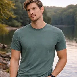 t-shirt-meski-koszulka-bluzka-bawelna-czesana-premium-basic-zielony-m