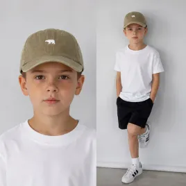 czapka-z-daszkiem-chlopieca-bawelniana-z-haftem-regulowana-khaki-50-52