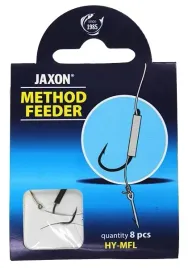 haczyki-wedkarskie-wiazane-jaxon-method-feeder-z-przyponem-zadzior-8szt-1op