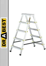 drabina-aluminiowa-domowa-dwustronna-2x5-drabest-150-kg