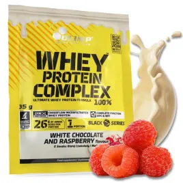 odzywka-olimp-whey-protein-complex-100percent-porcja-35g-biala-czekolada-z-malina