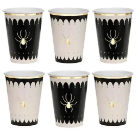 kubeczki-papierowe-pajak-kremowo-czarny-partydeco-400-ml-6-szt