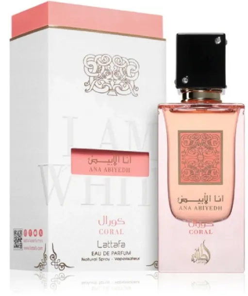 Lattafa Ana Abiyedh Coral 60ml EDP Unisex Perfumy Damskie Męskie
