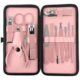 ecarla-zestaw-akcesoriow-do-manicure-pedicure-w-etui-rozowe-12w1