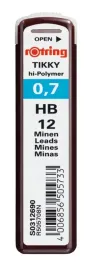 grafity-do-olowkow-rotring-tikky-07-mm-hb-12-grafitow