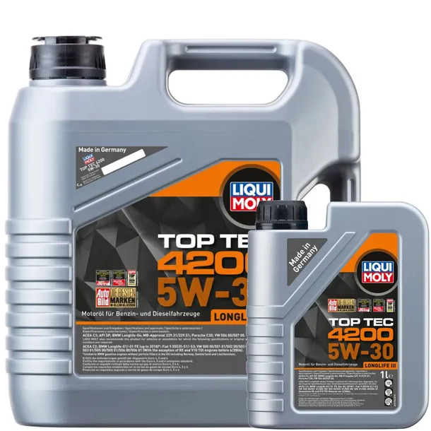 ZESTAW LIQUI MOLY TOP TEC 4200 5W30 LL 6L 504/507.00