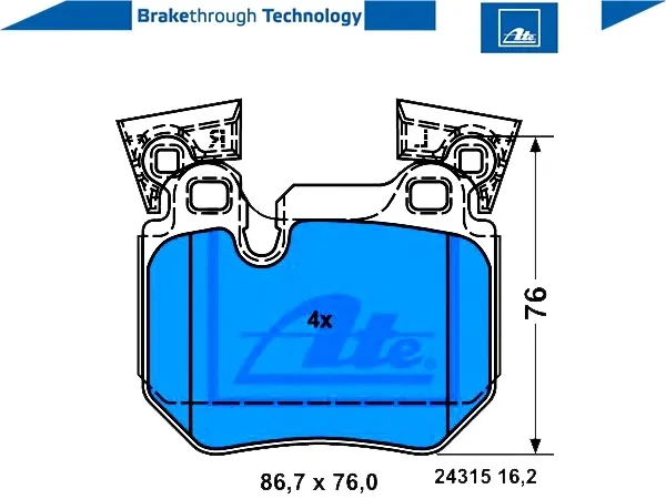 klocki-ham-tyl-bmw-1-e82-07-ate-stan-nowy-producent-czesci-ate