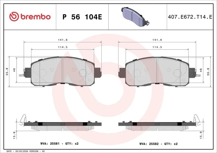 klocki-ham-przod-ev-brembo-stan-nowy