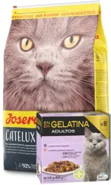 josera-catelux-10kg-zestaw-8-saszetek-po-100g-4xtunczyk4xlosos