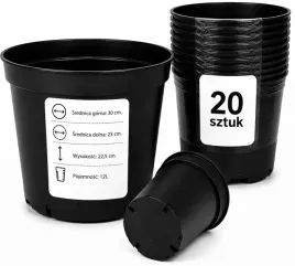 doniczka-okragla-12l-kontener-produkcyjny-zestaw-20-sztuk