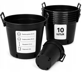 doniczka-okragla-20l-kontener-produkcyjny-z-uchwytami-zestaw-10-sztuk