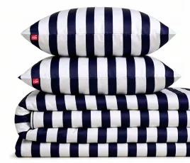 komplet-poscieli-100percent-bawelna-navy-line-200x220-2-poszewki-70x80