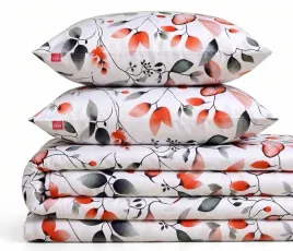 komplet-poscieli-100percent-bawelna-floral-200x220-2-poszewki-70x80