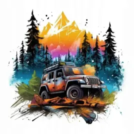 naprasowanka-aplikacja-termo-naklejka-na-odziez-jeep-las-offroad-terenowy