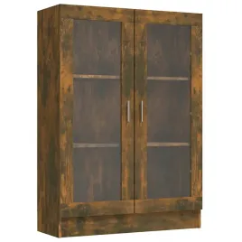 szafka-przeszklona-z-3-polkami-przydymiony-dab-825x305x115-cm