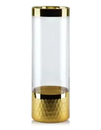 mondex-wazon-szklany-serenite-298-cm-zloty-elegancki-dekoracyjny