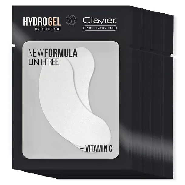 CLAVIER Płatki żelowe pod oczy białe HYDROGEL 50 opakowań