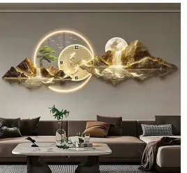 3d-artystyczna-lampa-scienna-krajobrazowa-w-tym-zegarowa-dekoracja-scienna