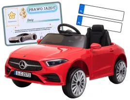 auto-akumulator-pilot-skora-eva-samochod-dzieci-mercedes-cls350-czerwony