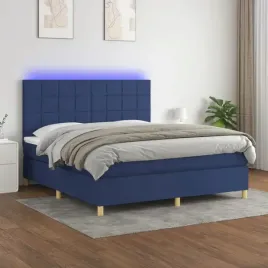 vidaxl-lozko-kontynentalne-z-materacem-niebieskie-160x200-cm-tkanina