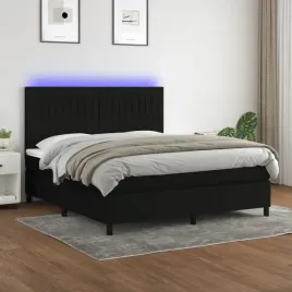 vidaxl-lozko-kontynentalne-z-materacem-czarne-160x200-cm-tkanina