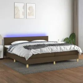 vidaxl-lozko-kontynentalne-z-materacem-brazowe-200x200-cm-tkanina