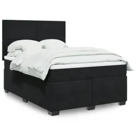 vidaxl-lozko-kontynentalne-z-materacem-czarne-160x200-cm-aksamit
